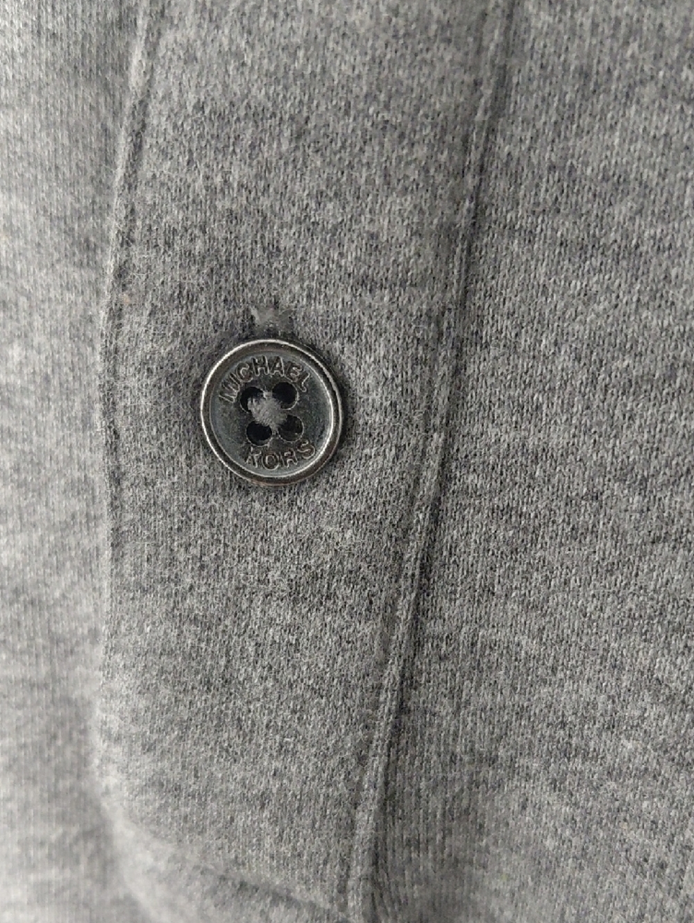 Michael Kors Men’s Charcoal Gray Polo Shirt - Picture 5 of 7